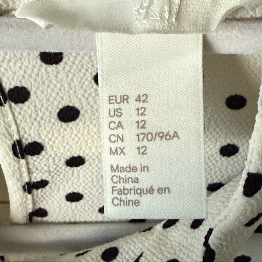 H&M Black and White Polka Dot Blouse - Picture 2 of 5
